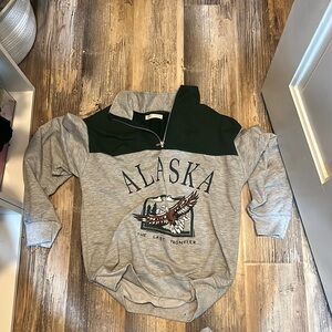 Cute Alaska Cropped sweatshirt from Romwe size small